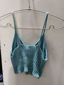 Light Blue Knit Camisole Top