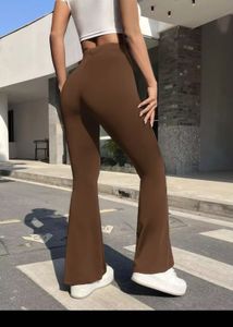 SHEIN Coolane Butterfly Print Flare Leg Trousers