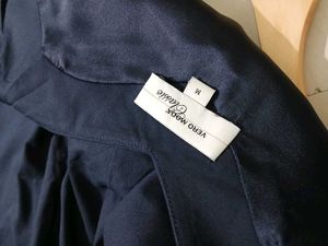 Vero Moda Elegant Navy Blue Midi Dress