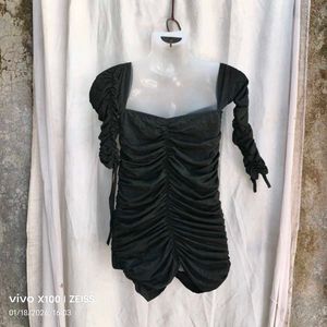 Chic Off-Shoulder Ruched Mini Dress