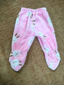 Cute Pink Bunny Fleece Pajamas