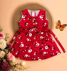 Cute Floral Print Baby Girl Dress