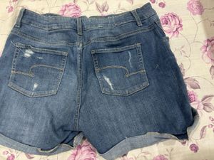 Distressed Denim Shorts