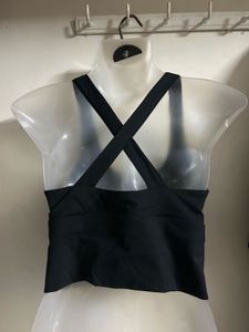 Black Front Zip Sports Bra
