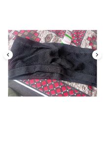 Black Mesh Strapless Sports Bra
