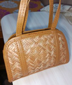 Brown Wodden Texture Hand 👜bag