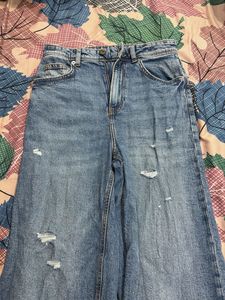 Westside Blue Denim Wide Jeans