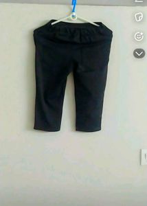 Girls Pink Top &amp; Black Pants Set