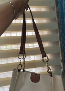 Chic White Tote Bag