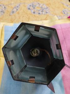 Vintage Hexagonal Lantern Lamp wall mounted