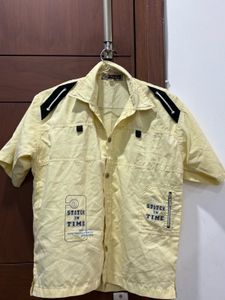 kids Yellow Casual Shirt