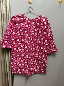 Floral Print Pure Cotton Coord Set