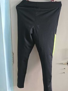 Gymwear Stylish Black &amp; Neon Track Pants