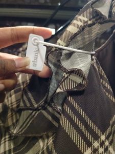 Chic Plaid Off-Shoulder Top