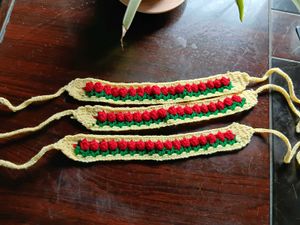 Handmade Crochet Rose Hair band - 1 Pc