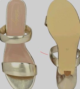 Monrow Golden Colour Heels 🪙