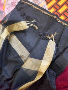 Black Kurta Set With Dupatta And Pajama