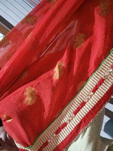 beautiful red saaree