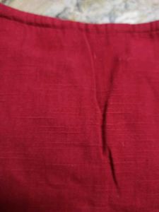Maroon Khadi Textured Kurta