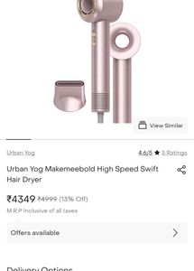 MakeMeeBold High Speed Hair Dryer