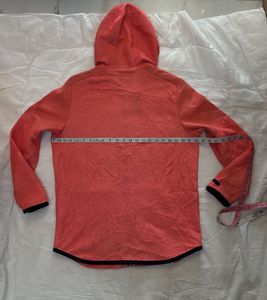 under Armour Men's Red Hooded Zip-Up Jacket