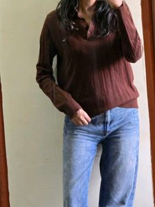 Cozy Ribbed Henley Top