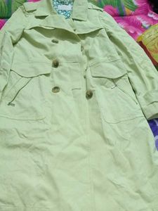 Vintage Yellow Trench Coat