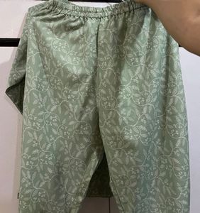 Green Floral Print Co ord Set