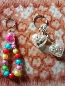 Cute Beaded Keychain Set