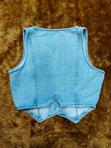 Windsor Light Wash Denim Vest