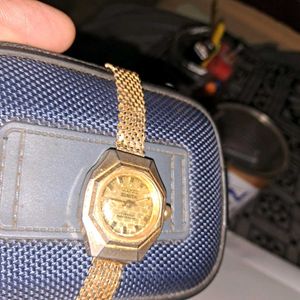 mechanical OLYMPIC SUNITA Gold Tone Watch