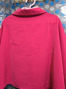 Bright Pink Button-Up Shirt
