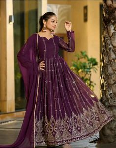 Wedding Wear Gown With Dupatta Sets Xxl