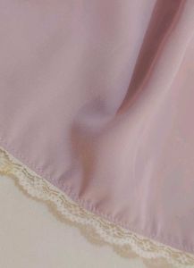 Cute Pink Mini Skirt with Lace Trim