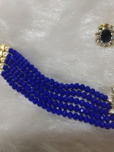 Dark Blue Choker Set