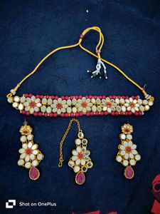 Artificial Necklace  Set with Earrings for Girls