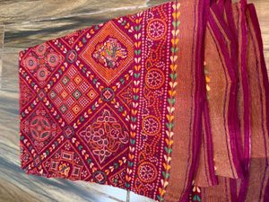Vibrant Bandhani Silk Saree