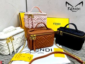 FENDI MONOGRAM QUILTED VANITY NAPPA BAG* WD BOX