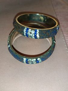 Blue Bangle Set Of 2