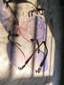 Unique Rimless Purple Gradient Sunglasses