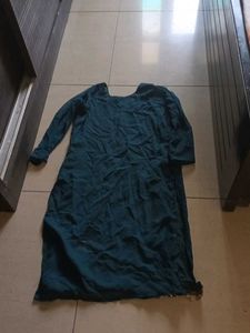 Beautiful Teal Kurta with Gold Embellishments
