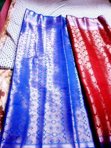 Royal Blue &amp; Red Silk Sarees