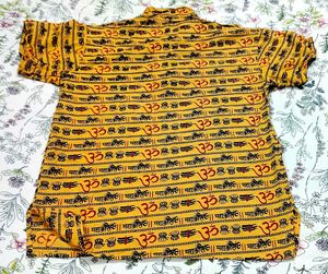 MEN'S YELLOW OM KURTA