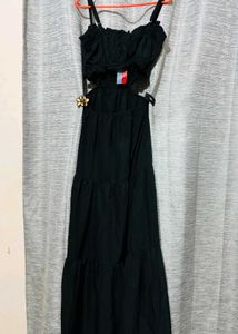 Black Tiered Maxi Dress