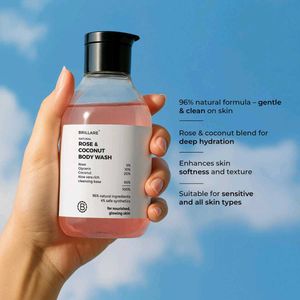 Brillare Rose and Coconut Body Wash 200ml