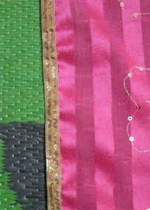 Pink Dupatta With Chamki &amp; Embroidery Work