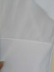 White Mesh Panel Capri for gym and yoga