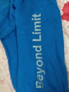 Blue Hoodie with Zipper Detail