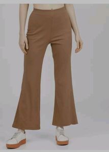 Ribbed Brown Trouser