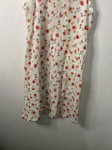Cute Floral Print Tank Dress